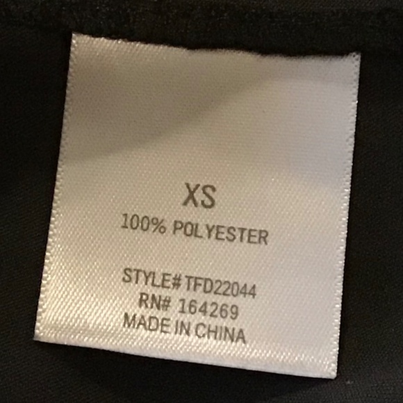 Mi Ami‎ little Black Dress XS Tie Front Knee Length quiet luxe glam chic elegant - Picture 6 of 7